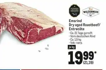 METRO Emsrind Dry Aged Roastbeef Oder Entrecôte Angebot