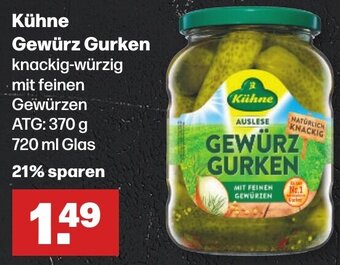 Handelshof Kühne Gewürz Gurken 720 ml Glas Angebot