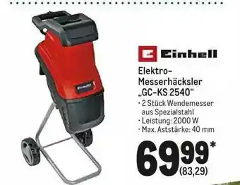 METRO Einhell Elektro-messerhäcksler Gc-ks 2540 Angebot