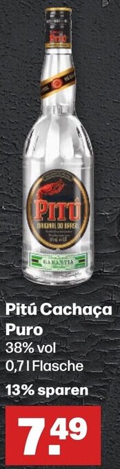Handelshof Pitú Cachaça Puro 0,7 L Flasche Angebot