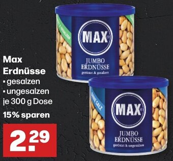 Handelshof Max Erdnüsse 300 g Dose Angebot