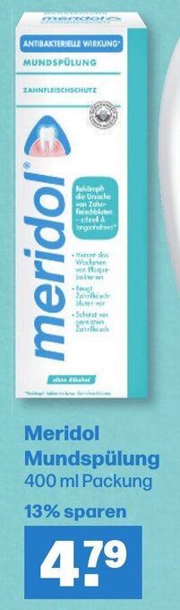 Handelshof Meridol Mundspülung 400 ml Packung Angebot