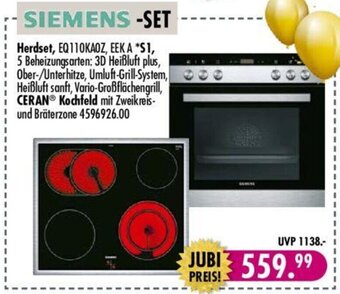 Möbel Boss SIEMENS -SET Herdset Angebot