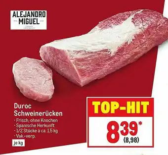 METRO Duroc Schweinerücken Angebot