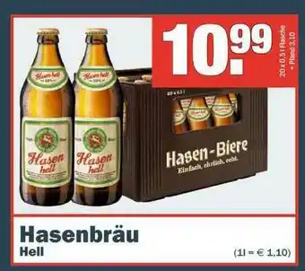 Sobi Getränkemarkt Hasenbräu Hell Angebot