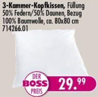 Möbel Boss 3-Kammer Kopfkissen Angebot