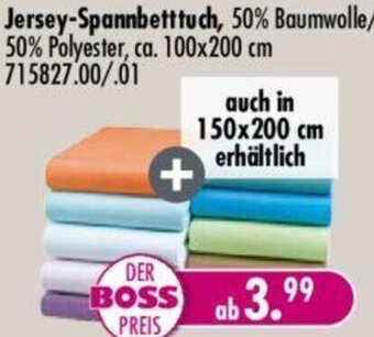 Möbel Boss Jersey-Spannbetttuch Angebot