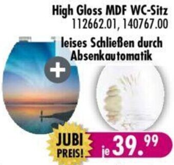 Möbel Boss High Gloss MDF WC-Sitz Angebot