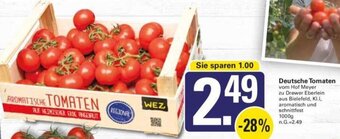 WEZ Deutsche Tomaten 1000 g Angebot