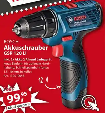 Sonderpreis Baumarkt Bosch Akkuschrauber GSR 120 LI Angebot