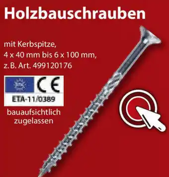 Sonderpreis Baumarkt Holzbauschrauben Angebot