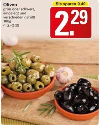 WEZ Oliven 100 g Angebot