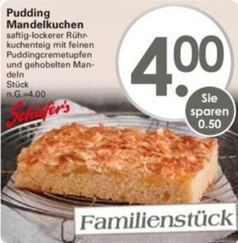 WEZ Schäfer's Pudding Mandelkuchen Angebot