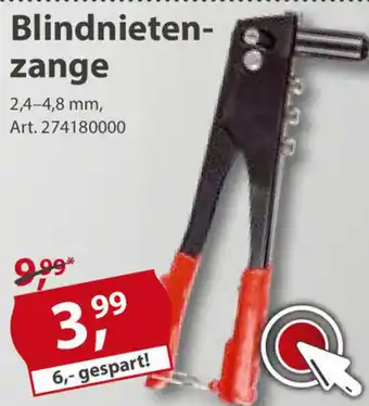 Sonderpreis Baumarkt Blindnietenzange Angebot