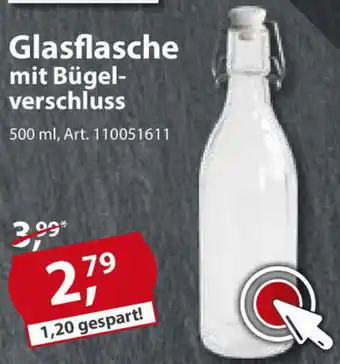 Sonderpreis Baumarkt Glasflasche mit Bügelverschluss Angebot