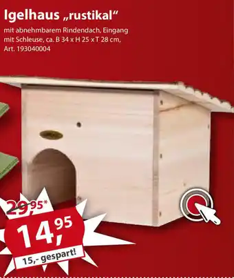 Sonderpreis Baumarkt Igelhaus rustikal Angebot