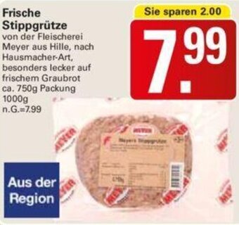 WEZ Frische Stippgrütze 1000 g Angebot