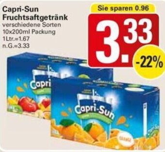 WEZ Capri-Sun Fruchtsaftgetränk 10x200ml Packung Angebot