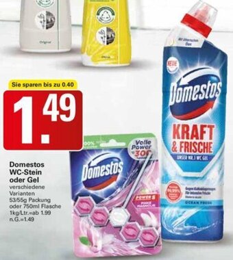 WEZ Domestos WC-Stein oder Gel 53/55g Packung oder 750ml Flasche Angebot