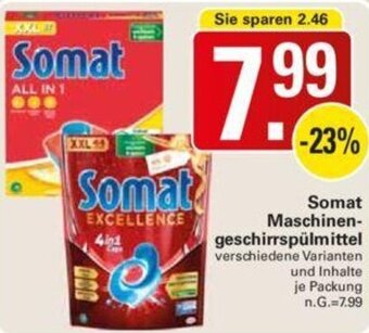 WEZ Somat Maschinengeschirrspülmittel Angebot