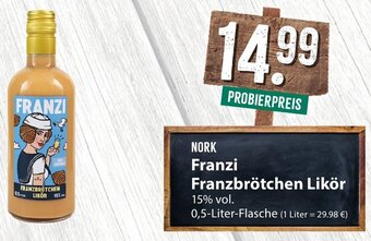 Famila Nord Ost NORK Franzi Franzbrötchen Likör 0,5-Liter-Flasche Angebot