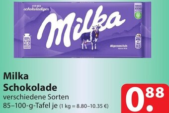 Famila Nord Ost Milka Schokolade 85-100 g Tafel Angebot