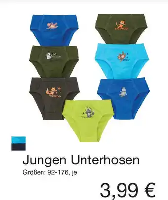 KiK Jungen Unterhosen Gröẞen 92-176, je Angebot