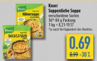 diska Knorr Suppenliebe Suppe verschiedene Sorten 36*-84 g Angebot