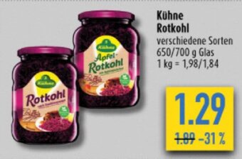 diska Kühne Rotkohl 650/700 g Glas Angebot