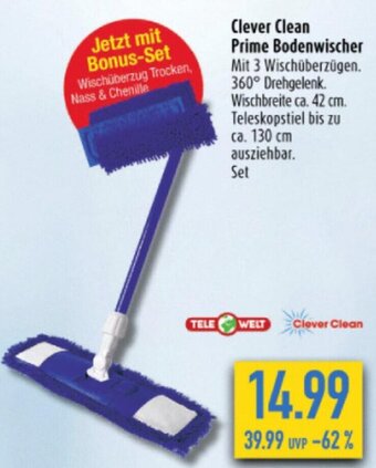 diska Clever Clean Prime Bodenwischer Angebot