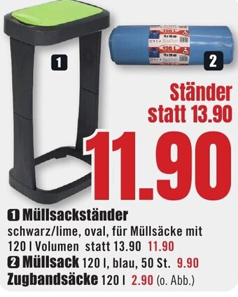 B1 Discount Baumarkt Müllsackständer Angebot