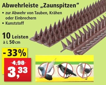 Thomas Philipps Abwehrleiste Zaunspitzen 10 Leisten Angebot