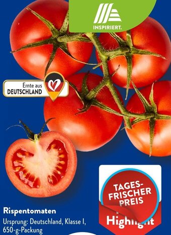 Aldi Süd Rispentomaten 650-g-Packung Angebot