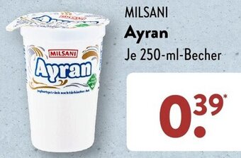 Aldi Süd MILSANI Ayran 250-ml-Becher Angebot