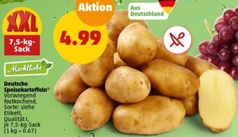 PENNY Deutsche Speisekartoffeln 7,5-kg Sack Angebot