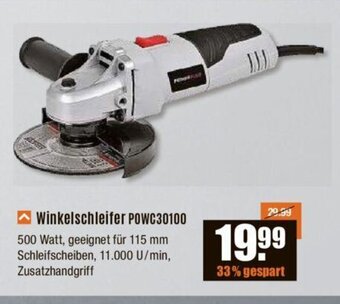 V Baumarkt Winkelschleifer POWC30100 Angebot