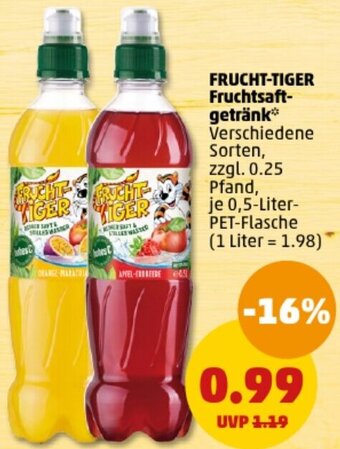 PENNY FRUCHT-TIGER Fruchtsaftgetränk 0,5 Liter Angebot