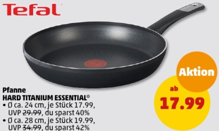 Tefal Pfanne Hard Titanium Essential Angebot Bei Penny 2956