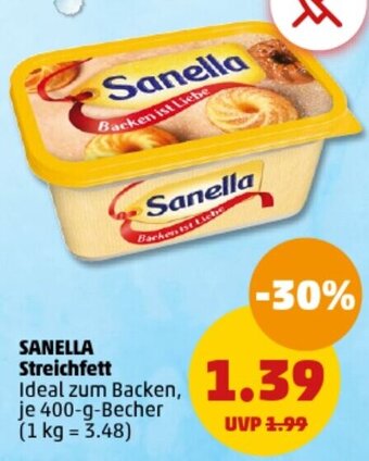 PENNY SANELLA Streichfett 400 g Becher Angebot