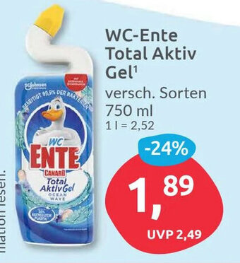 Budni WC-Ente Total Aktiv Gel versch. Sorten 750 ml Angebot