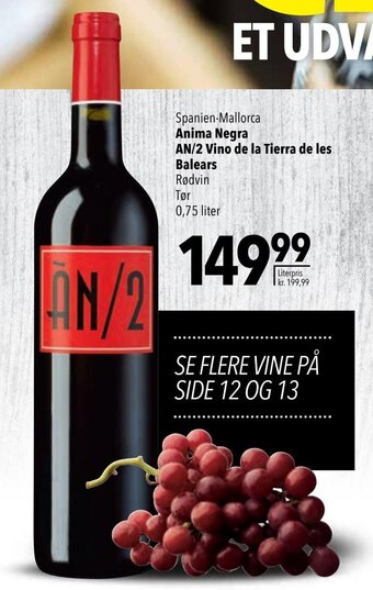 CITTI Markt Anima Negra AN/2 Vino de la Tierra de les Balears 750ml Angebot