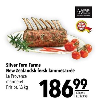CITTI Markt Silver Fern Farms New Zealandsk fersk lammecarrée La Provence marineret. Pris pr. 1/2 kg Angebot
