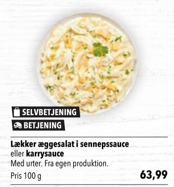 CITTI Markt Lækker æggesalat i sennepssauce eller karrysauce 100g Angebot
