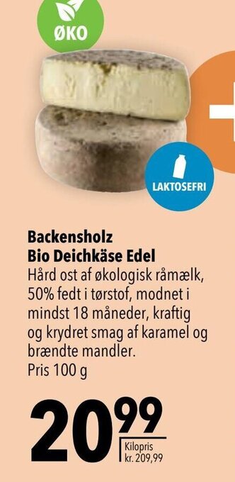 CITTI Markt Backensholz Bio Deichkäse Edel 100g Angebot