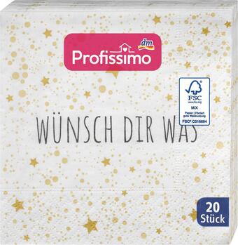 dm drogerie Profissimo cocktailservietten wünsch dir was (25x25 cm) Angebot