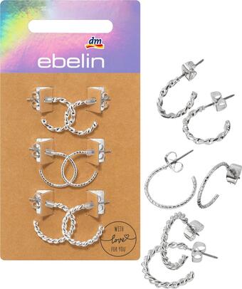 dm drogerie Ebelin creolen-kombination silber-optik Angebot