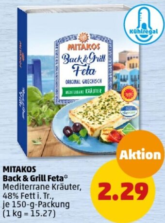 PENNY MITAKOS Back & Grill Feta 150 g Packung Angebot