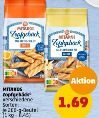 PENNY MITAKOS Zopfgebäck 200 g Beutel Angebot