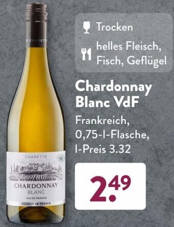 Aldi Süd Chardonnay Blanc VdF 0,75 L Flasche Angebot