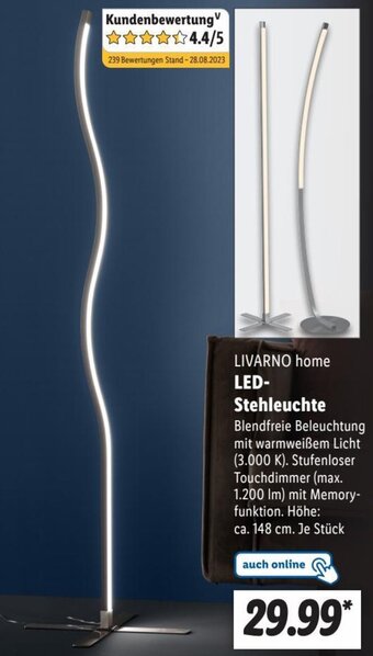 Lidl LIVARNO home LED- Stehleuchte Angebot